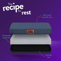 Anti-Anxiety Blue Pet Bed For Dogs - Slumberdown Orthopaedic & Washable, Small - thumbnail 9