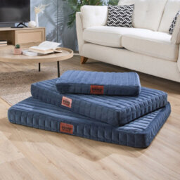 Anti-Anxiety Blue Pet Bed For Dogs - Slumberdown Orthopaedic & Washable, Small