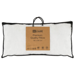 Beliani Bed Pillow Errigal High Microfibre 40 X 80 Cm White - thumbnail 5