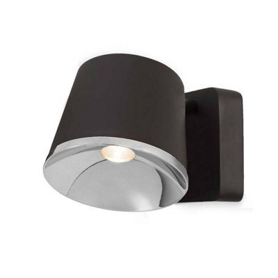 Luminosa Lighting Luminosa Drone Integrated Led Indoor Dome Wall / Ceiling Light Chrome, Brown - image 1