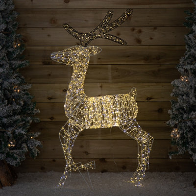 Samuel Alexander 1.3M Light Up Flexibrights Christmas Reindeer With 1880 White And Warm White Leds - image 1