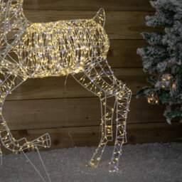 Samuel Alexander 1.3M Light Up Flexibrights Christmas Reindeer With 1880 White And Warm White Leds - thumbnail 6
