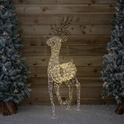 Samuel Alexander 1.3M Light Up Flexibrights Christmas Reindeer With 1880 White And Warm White Leds - thumbnail 2