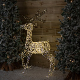 Samuel Alexander 1.3M Light Up Flexibrights Christmas Reindeer With 1880 White And Warm White Leds - thumbnail 3