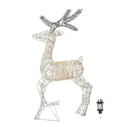 Samuel Alexander 1.3M Light Up Flexibrights Christmas Reindeer With 1880 White And Warm White Leds - thumbnail 9