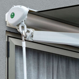 Primrose Awnings 3.5M X 2.5M Retractable Manual Half Cassette Charcoal Awning Outdoor Patio Canopy - thumbnail 4