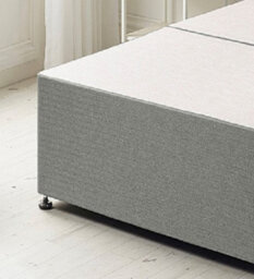 Somnior Beds Somnior Linen Grey Platform Divan Base - Small Double - thumbnail 3