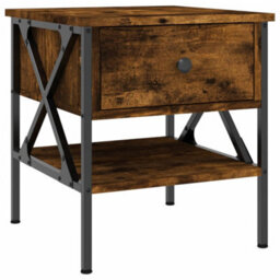 Berkfield Bedside Tables 2 Pcs Smoked Oak 40X42X45 Cm Engineered Wood - thumbnail 5