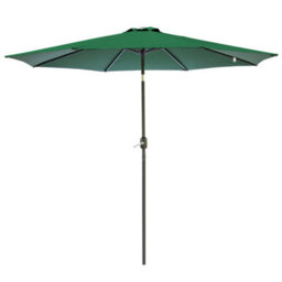 VRUC Outdoor Patio Garden Parasol Sun Shade Umbrella With Crank Handle & Tilt 3M Green - thumbnail 2
