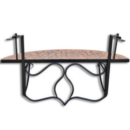 Walplus Hanging Balcony Table Terracotta Mosaic - thumbnail 5