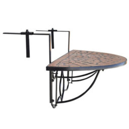 Walplus Hanging Balcony Table Terracotta Mosaic - thumbnail 3