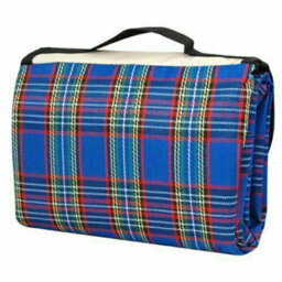 Waterproof Picnic Blanket Carry Bag Red Tartan - thumbnail 6