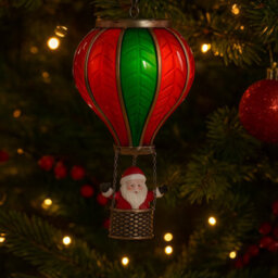 Marco Paul Led Santa In Hot Air Balloon Christmas Decoration - thumbnail 4