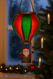 Marco Paul Led Santa In Hot Air Balloon Christmas Decoration - thumbnail 5