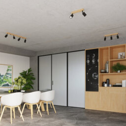 Sollux Lighting Verdo Steel/wood Black 3 Lights Modern Ceiling Light - thumbnail 7