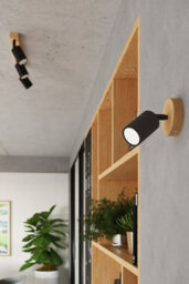 Sollux Lighting Verdo Steel/wood Black 3 Lights Modern Ceiling Light - thumbnail 9