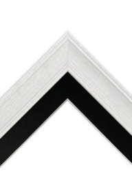 Frames By Post Scandi Limed White Frame With Black Mount For Image Size 15 X 10 Inch - thumbnail 5