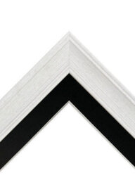 Frames By Post Scandi Limed White Frame With Black Mount For Image Size 15 X 10 Inch - thumbnail 3