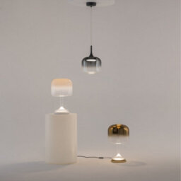 Luminosa Lighting Luminosa Spirito Modern Dome Pendant Ceiling Light Black 3000K 1600Lm Smoky Shade - thumbnail 3