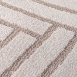 The Rugs Loft Beige And Ivory Herringbone Living Room Area Rug And Runners Soft Pile - thumbnail 5