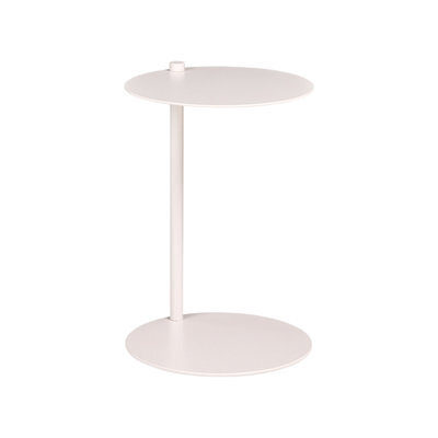 Beliani Side Table Kensico Metal Off-White - image 1