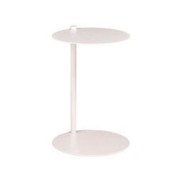 Beliani Side Table Kensico Metal Off-White - thumbnail 1