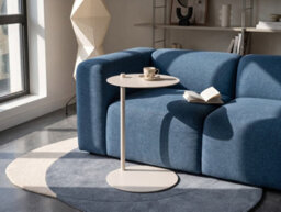 Beliani Side Table Kensico Metal Off-White - thumbnail 2