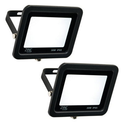 Litecraft 2 Pack Mears Black 30 Watt Led Outdoor Flood Lights - image 1