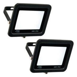 Litecraft 2 Pack Mears Black 30 Watt Led Outdoor Flood Lights - thumbnail 1