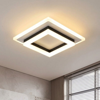 Modern 3-Layer Square Led Ceiling Light 3 Colour - image 1