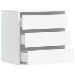 Walplus Corner Chest Of Drawers White 60X41X58 Cm Engineered Wood - thumbnail 5