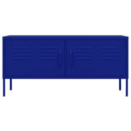 Berkfield Tv Cabinet Navy Blue 105X35X50 Cm Steel - thumbnail 3