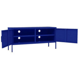 Berkfield Tv Cabinet Navy Blue 105X35X50 Cm Steel - thumbnail 6