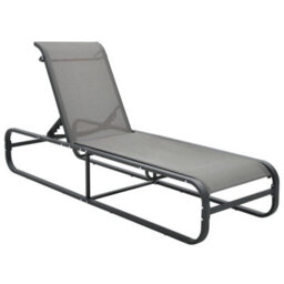 Berkfield Sun Lounger Aluminium And Textilene - thumbnail 1