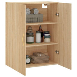 Berkfield Wall Mounted Cabinet Sonoma Oak 69.5X34X90 Cm - thumbnail 5
