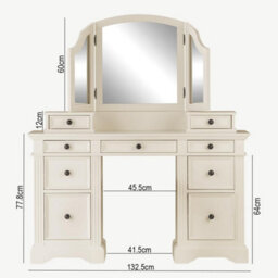 Statement Furniture Gainsborough Dressing Table Set - Vintage Cream - thumbnail 3