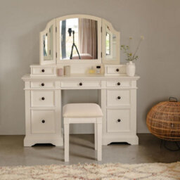 Statement Furniture Gainsborough Dressing Table Set - Vintage Cream - thumbnail 1
