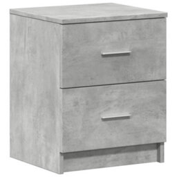 Berkfield Bedside Cabinet With 2 Drawers Concrete Grey 40X36X50 Cm - thumbnail 2