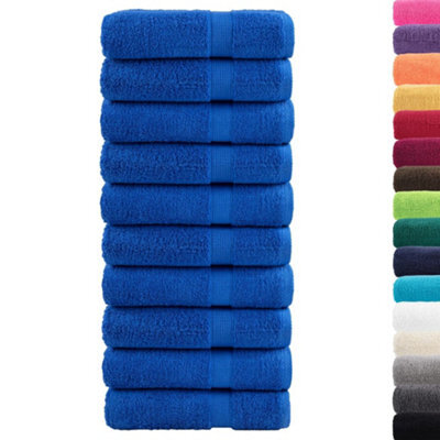 Berkfield Durable Premium Bath Towels Solund 10Pcs Blue 100X150Cm 600Gsm