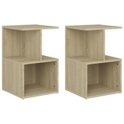 Berkfield Elegant Bedside Cabinets 2 Pcs Sonoma Oak 35X35X55 Cm Engineered Wood - thumbnail 1