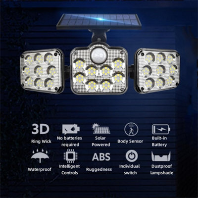 Amorly Motion Sensor Outdoor Flood Lights, Led Security Motion Sensor Outdoor Lights, Intelligent, For Porch Patio Yard Garage Fence - image 1