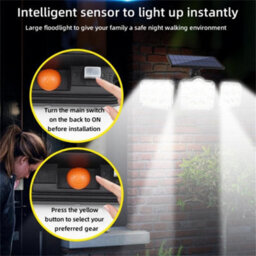 Amorly Motion Sensor Outdoor Flood Lights, Led Security Motion Sensor Outdoor Lights, Intelligent, For Porch Patio Yard Garage Fence - thumbnail 7