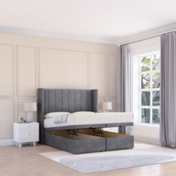"Sloomy Falcon Armour Conistan 4Ft Ottoman Bed End Opening With Sprung Memory Mattress & 54"" Headboard-Small Double" - thumbnail 1