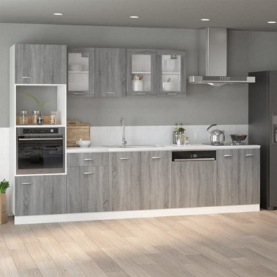 Vidaxl Bottom Cabinet Lyon Grey Sonoma 60X46X81.5 Cm Engineered Wood - image 1
