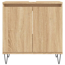 Berkfield Bathroom Cabinet Sonoma Oak 58X33X60 Cm Engineered Wood - thumbnail 4