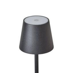 Beliani Black Iron Floor Lamp Indoor Outdoor With Touch Switch, Three Temperature Modes And Usb Charging - thumbnail 4