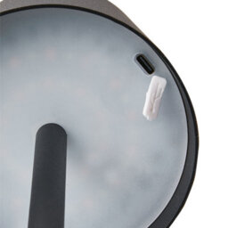 Beliani Black Iron Floor Lamp Indoor Outdoor With Touch Switch, Three Temperature Modes And Usb Charging - thumbnail 7