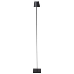 Beliani Black Iron Floor Lamp Indoor Outdoor With Touch Switch, Three Temperature Modes And Usb Charging - thumbnail 2
