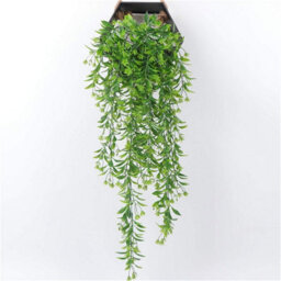 Artificial Flower Hanging Plants, 78Cm, 5 Forks, Fake Vine, Willow, Rattan, Flowers, For Home (Yellow) - thumbnail 5