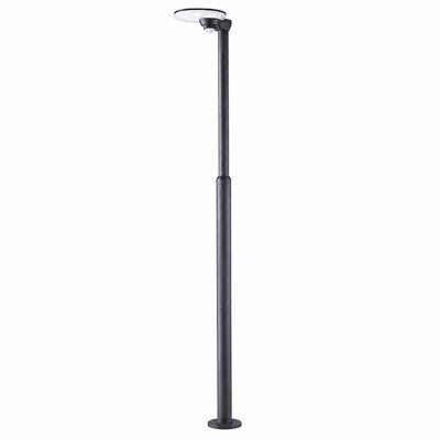 Gwsolar 1200Lm Solar Street Light 2M Aluminium Pole, Motion Sensor With Ai Mode, Remote Control Ip65 For Driveway Garden Path - image 1